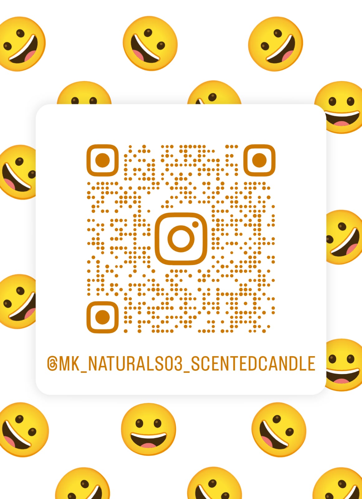 Instagram QR code for MK Natural Candles